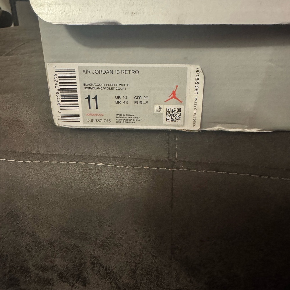 Air Jordan 13 Retro - Black, Purple, White